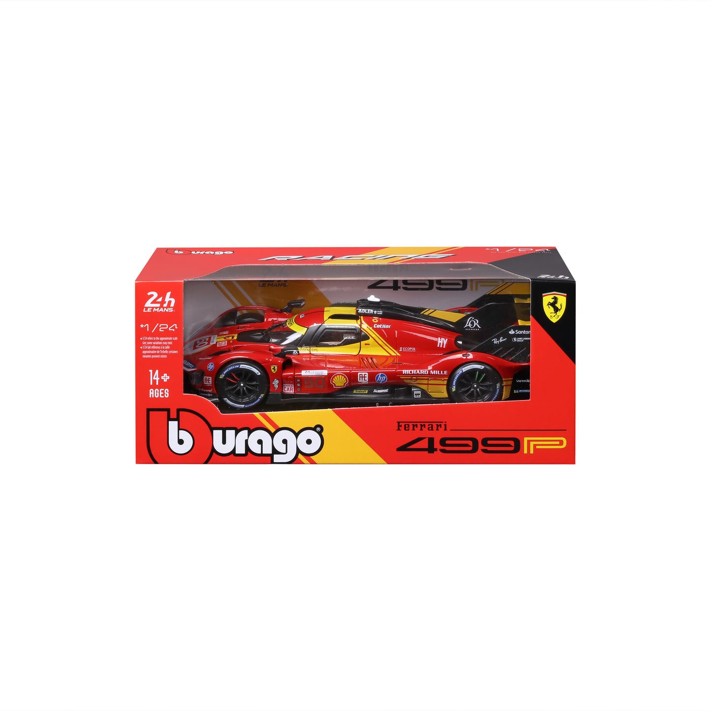 Ferrari 499P 2024 24h Le Mans Champion #50 - Diecast Model Scale 1:24