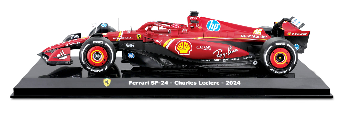 Kit Mod`ele Ferrari SF-24 2024 #16 Charles Leclerc F1 2024 - 'Echelle 1:24
