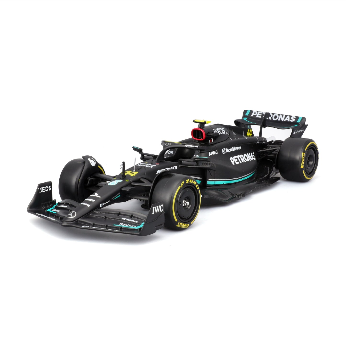 Mercedes W14 E Performance #44 Lewis Hamilton F1 2023 - Diecast Model 1:24 with Driver