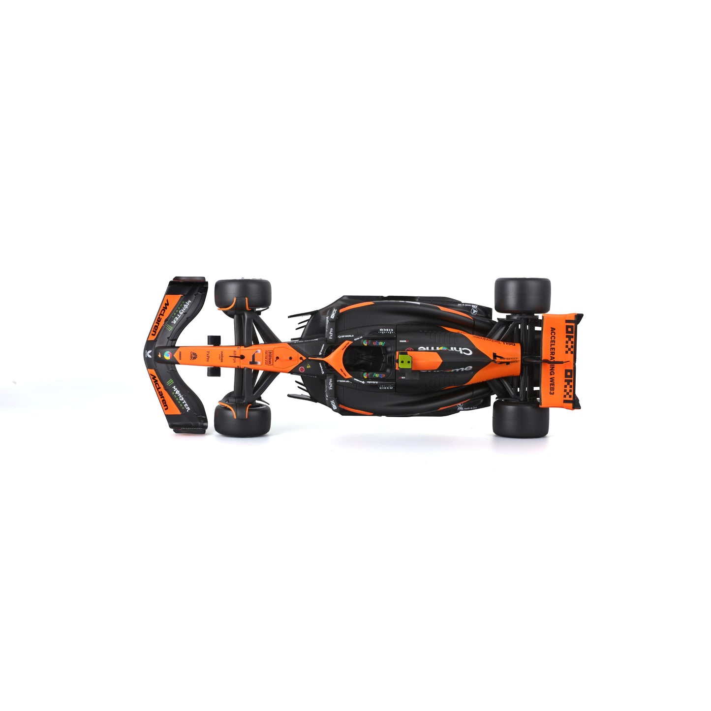 McLaren MCL38 Lando Norris #4 F1 2024 - 1:24 Scale Diecast Model with Driver