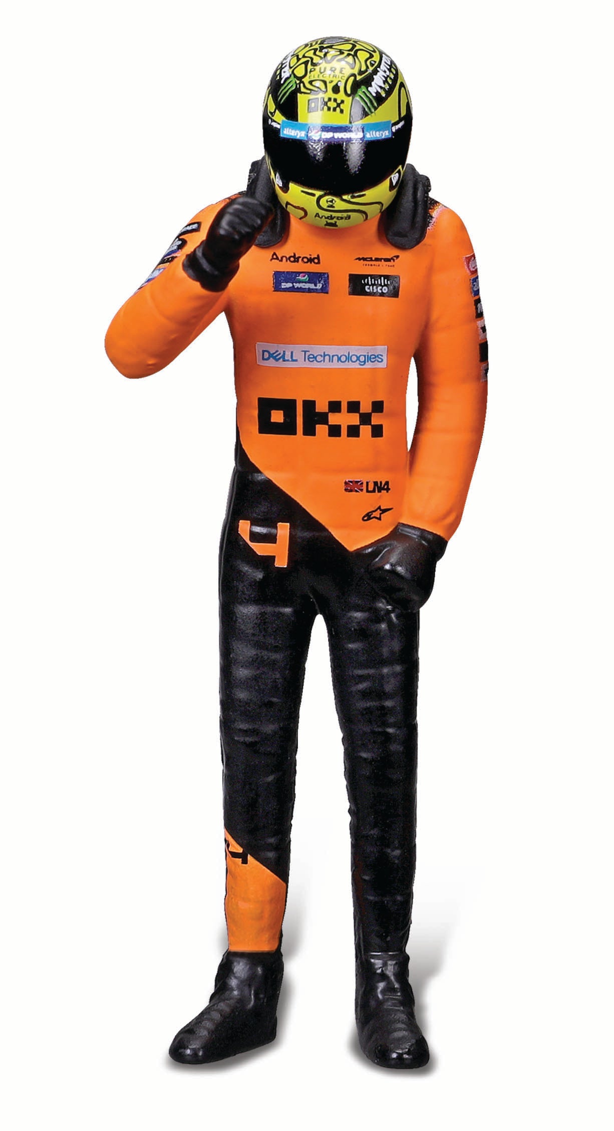 McLaren MCL38 Lando Norris #4 F1 2024 - 1:24 Scale Diecast Model with Driver