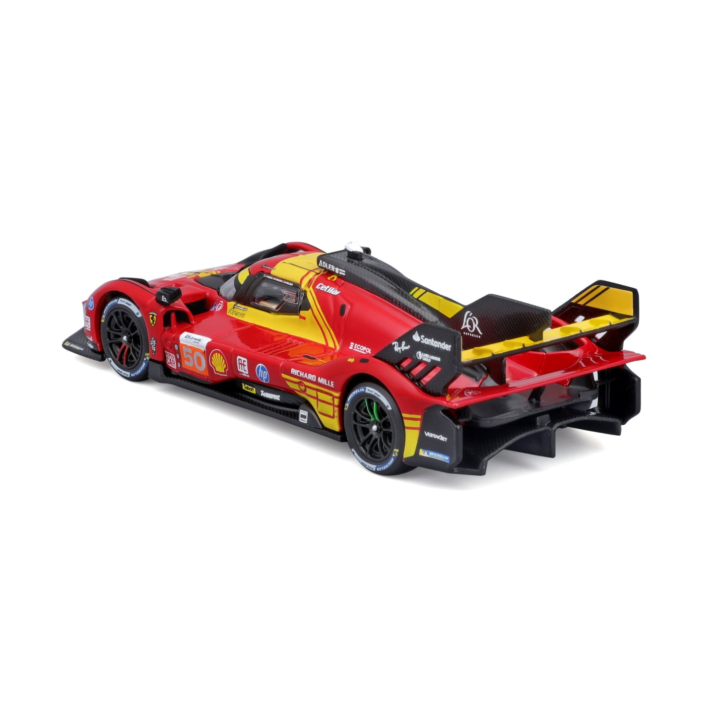 Ferrari 499P #50 24h Le Mans Champion 2024 - 1:43 Diecast Model with Display Case