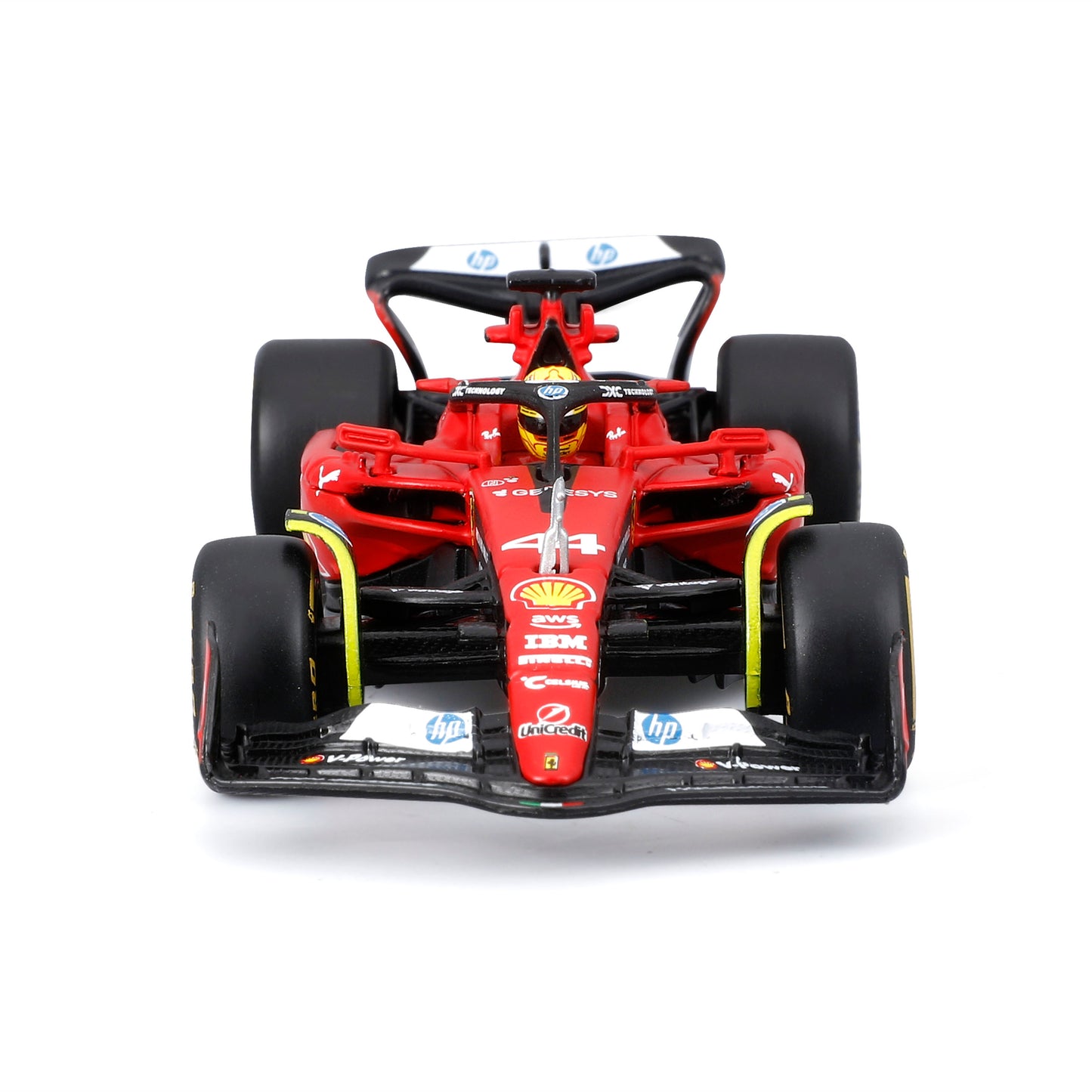 Ferrari SF-23 Test Fiorano - 1:43 Scale Diecast Model Lewis Hamilton with Display Case