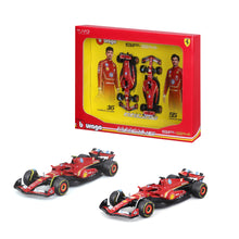 Set of 2 Models SF-24 #16 Charles Leclerc / #55 Carlos Sainz F1 2024 Scale 1:43 Imola Livery