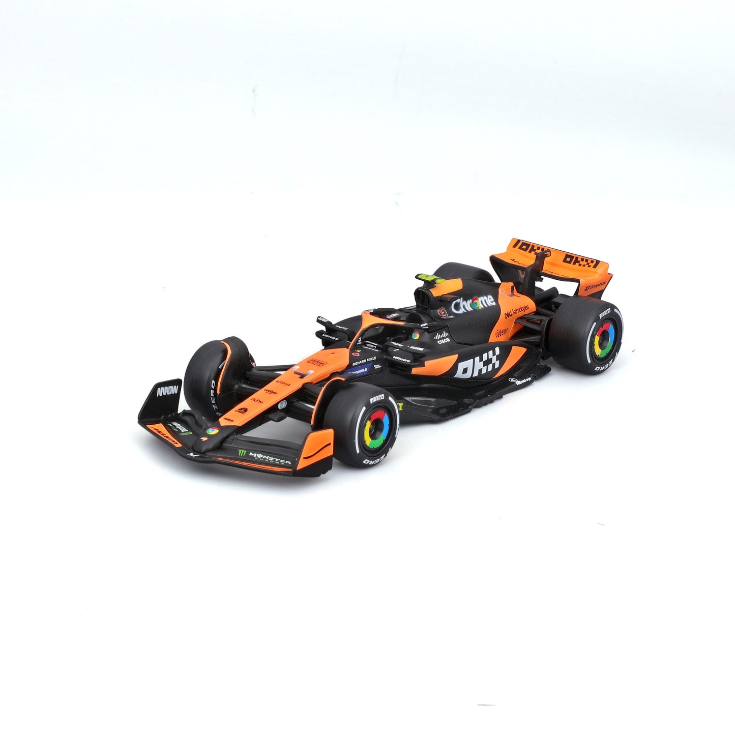 Pit Stop McLaren avec MCL38 #4 Lando Norris Mod`ele Diecast 'Echelle 1:43 F1 2024