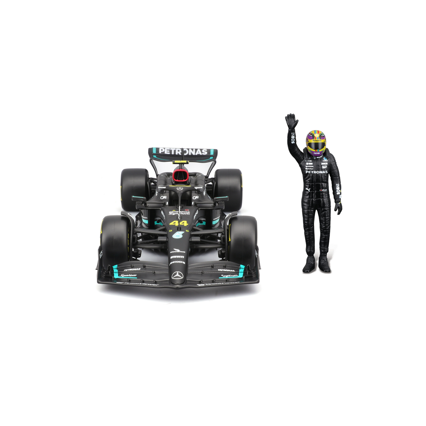 Mercedes W14 E Performance #44 Lewis Hamilton F1 2023 - Diecast Model 1:24 with Driver