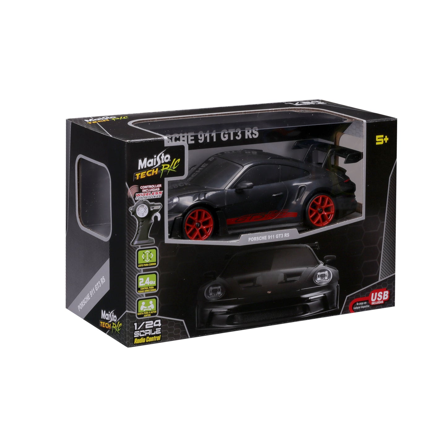 V'ehicule Radiocommand'e Porsche 911 GT3 RS - 'Echelle 1:24 Pack Sp'ecial