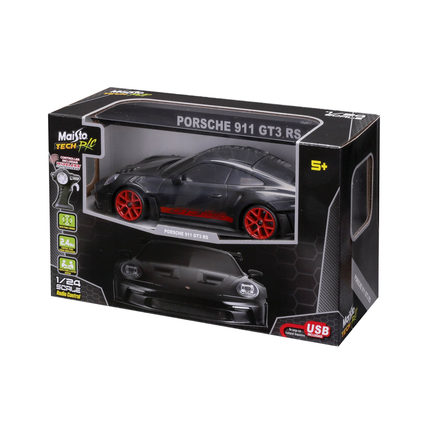 V'ehicule Radiocommand'e Porsche 911 GT3 RS - 'Echelle 1:24 Pack Sp'ecial