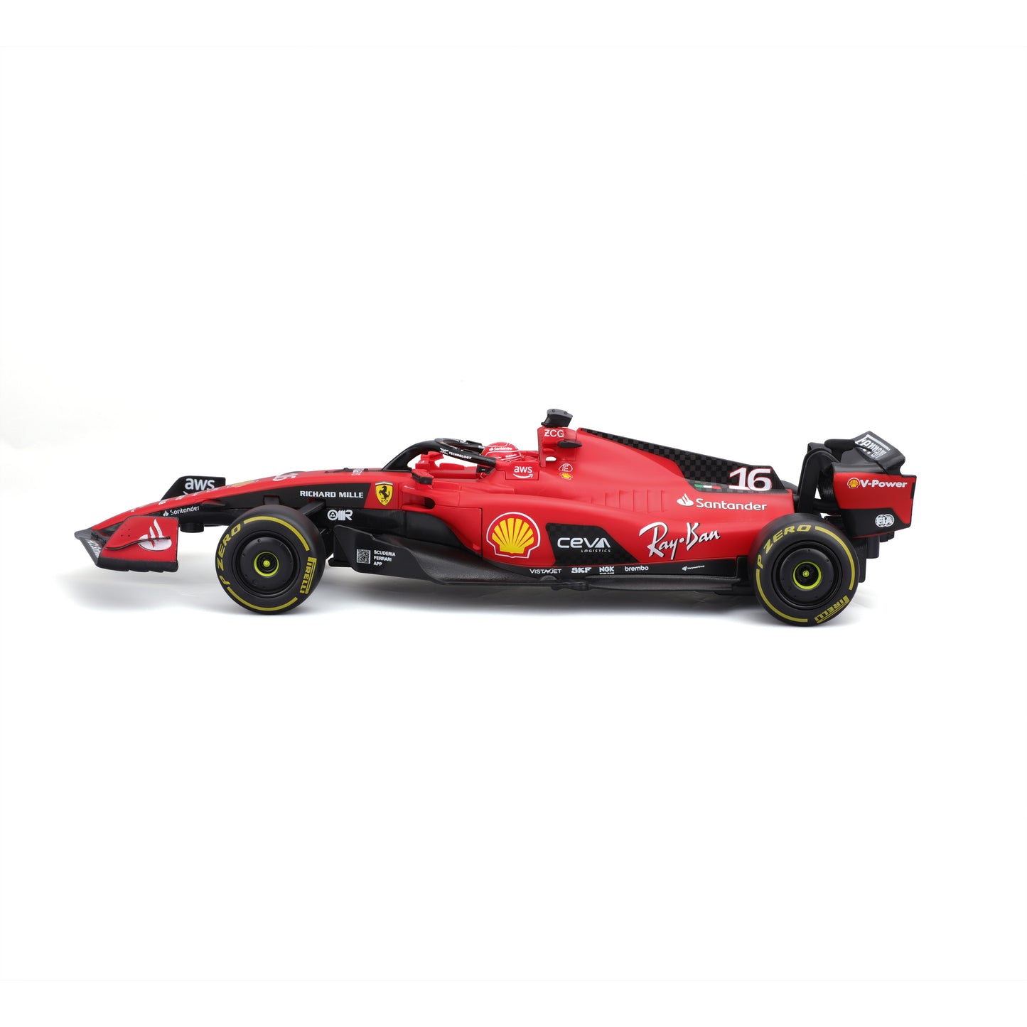 V'ehicule Radiocommand'e Ferrari F1 SF-23 - Mod`ele 'Echelle 1:24