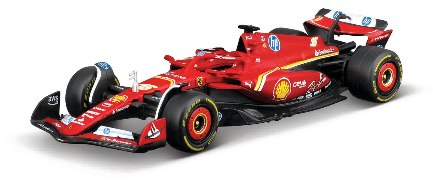 Ferngesteuertes Formel-Racing-Fahrzeug Ferrari SF-24 Diecast 1:41 mit Strecke